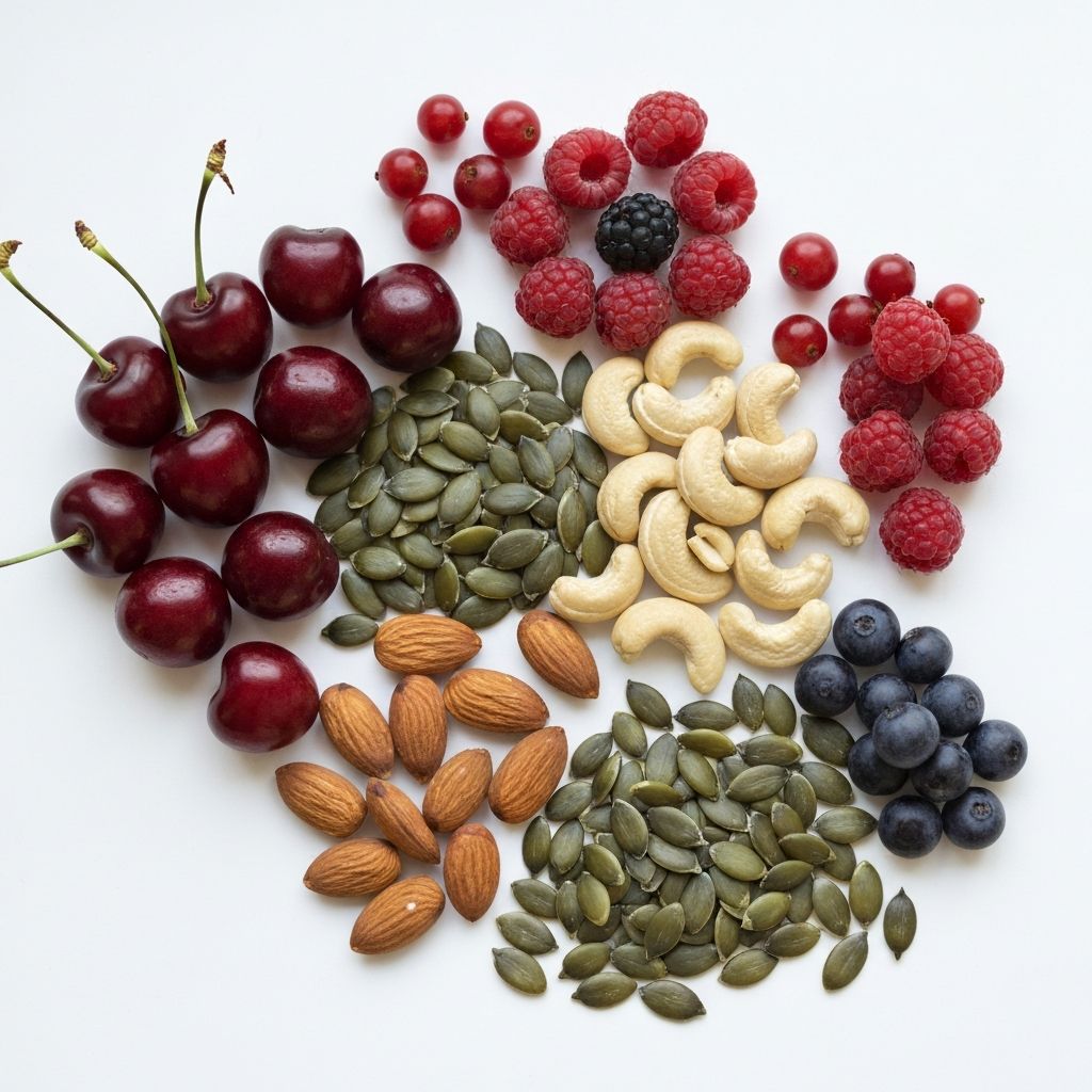 Frische natürliche Zutaten kunstvoll angeordnet - Kontaktsection